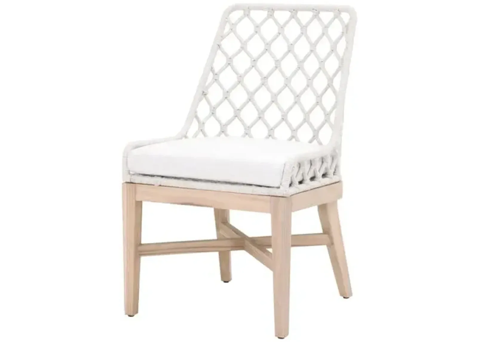 Ann Outdoor Rope Dining Chair - Gray/White Speckle