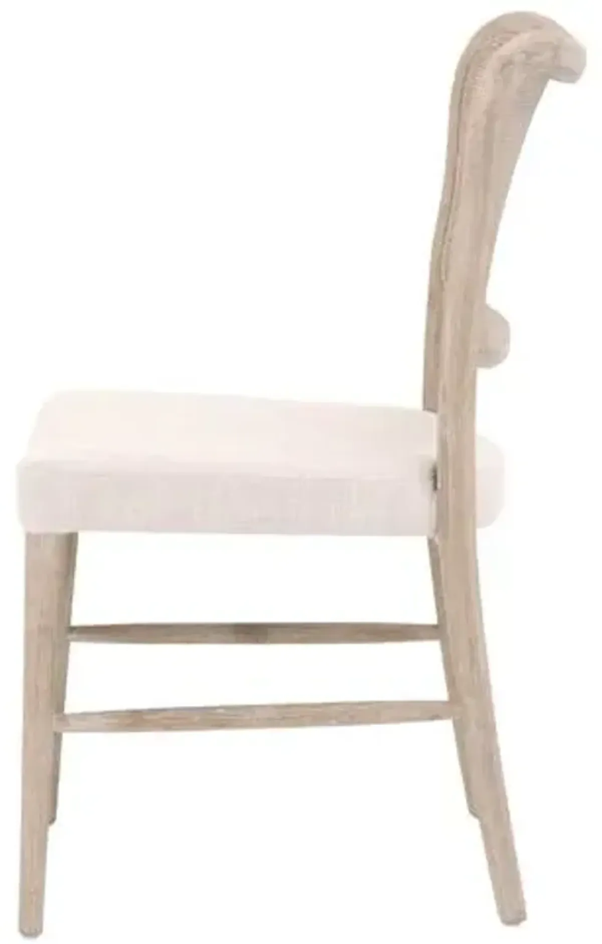 Set of 2 Sullivan Cane Dining Chairs - Bisque Linen - Beige