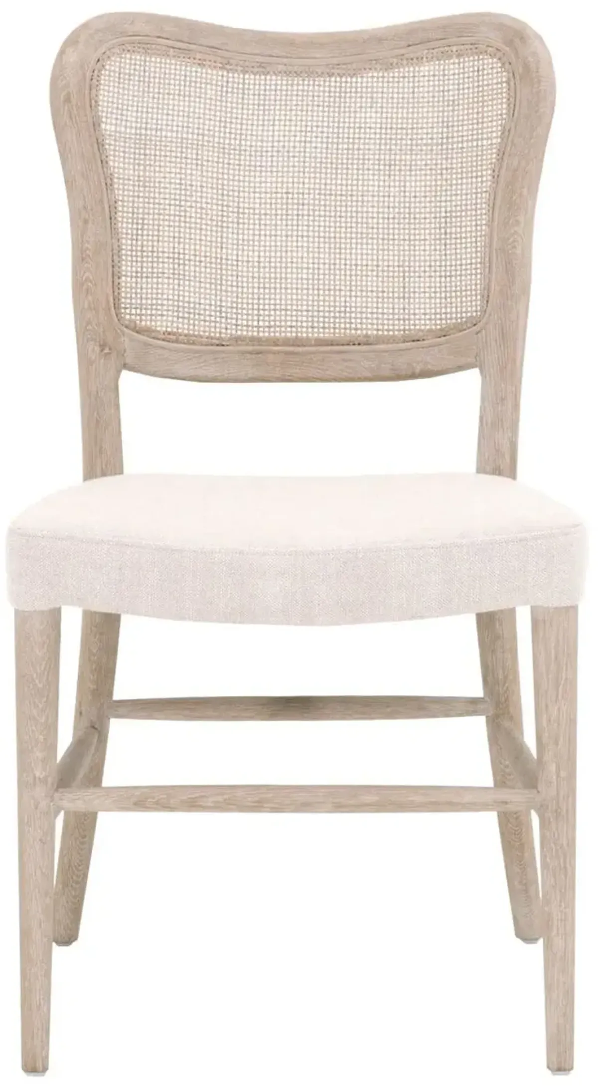 S/2 Sullivan Cane Dining Chairs, Bisque Linen
