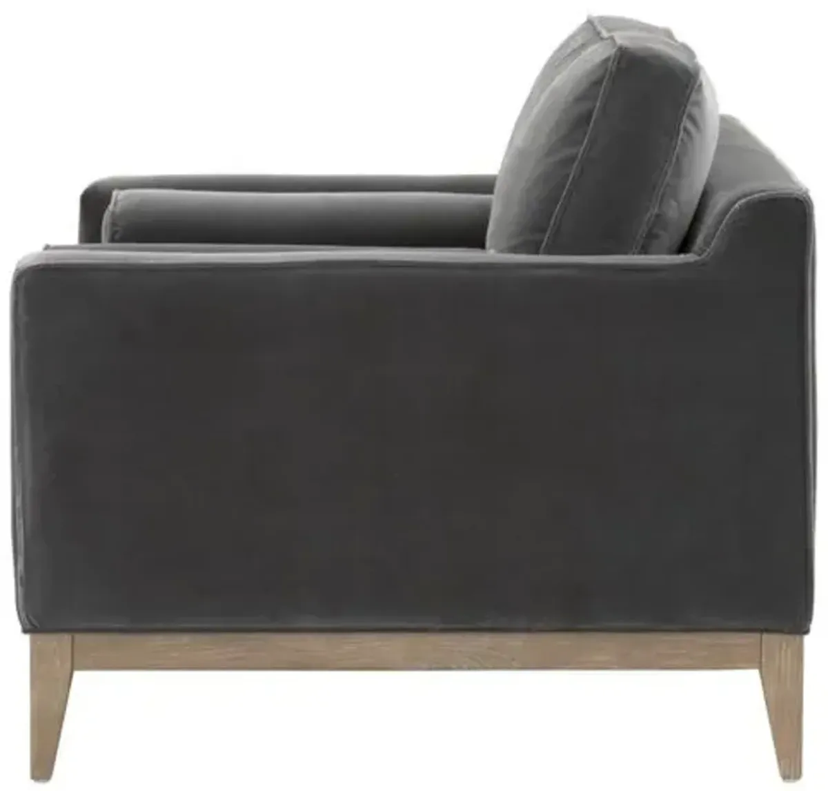 Callie Club Chair - Dark Dove Velvet