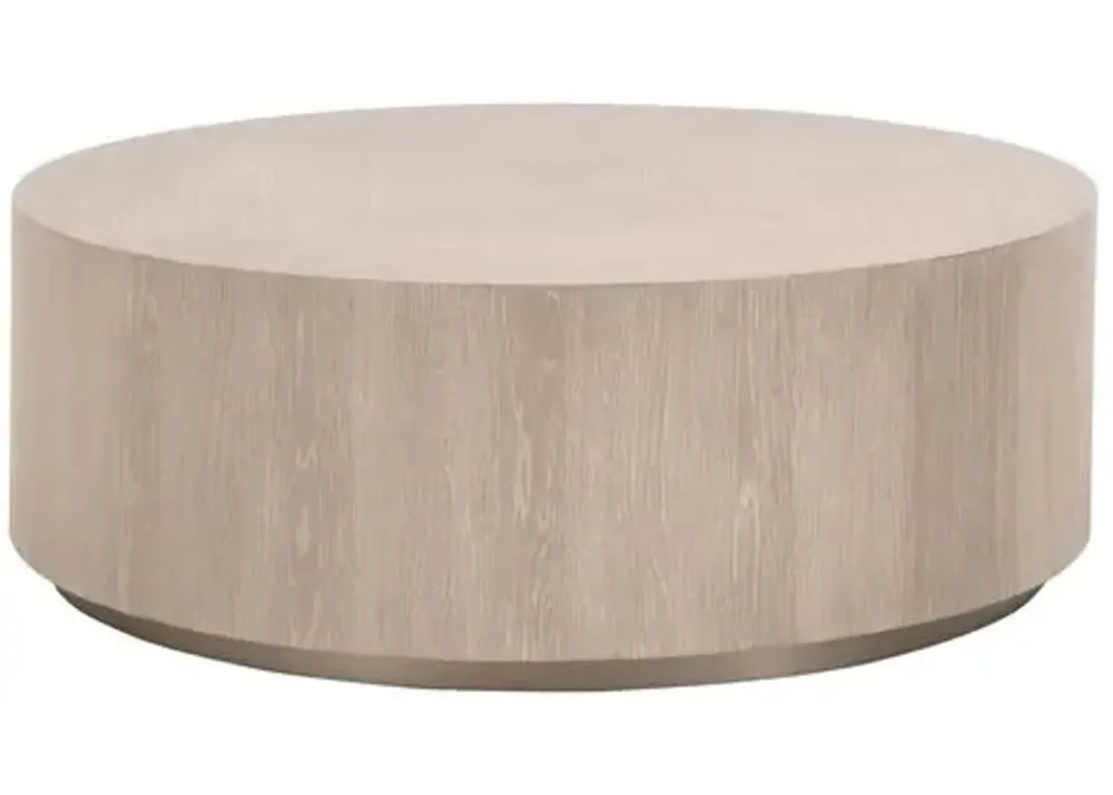 Eliza Oak Large Coffee Table - Natural Gray/Silver