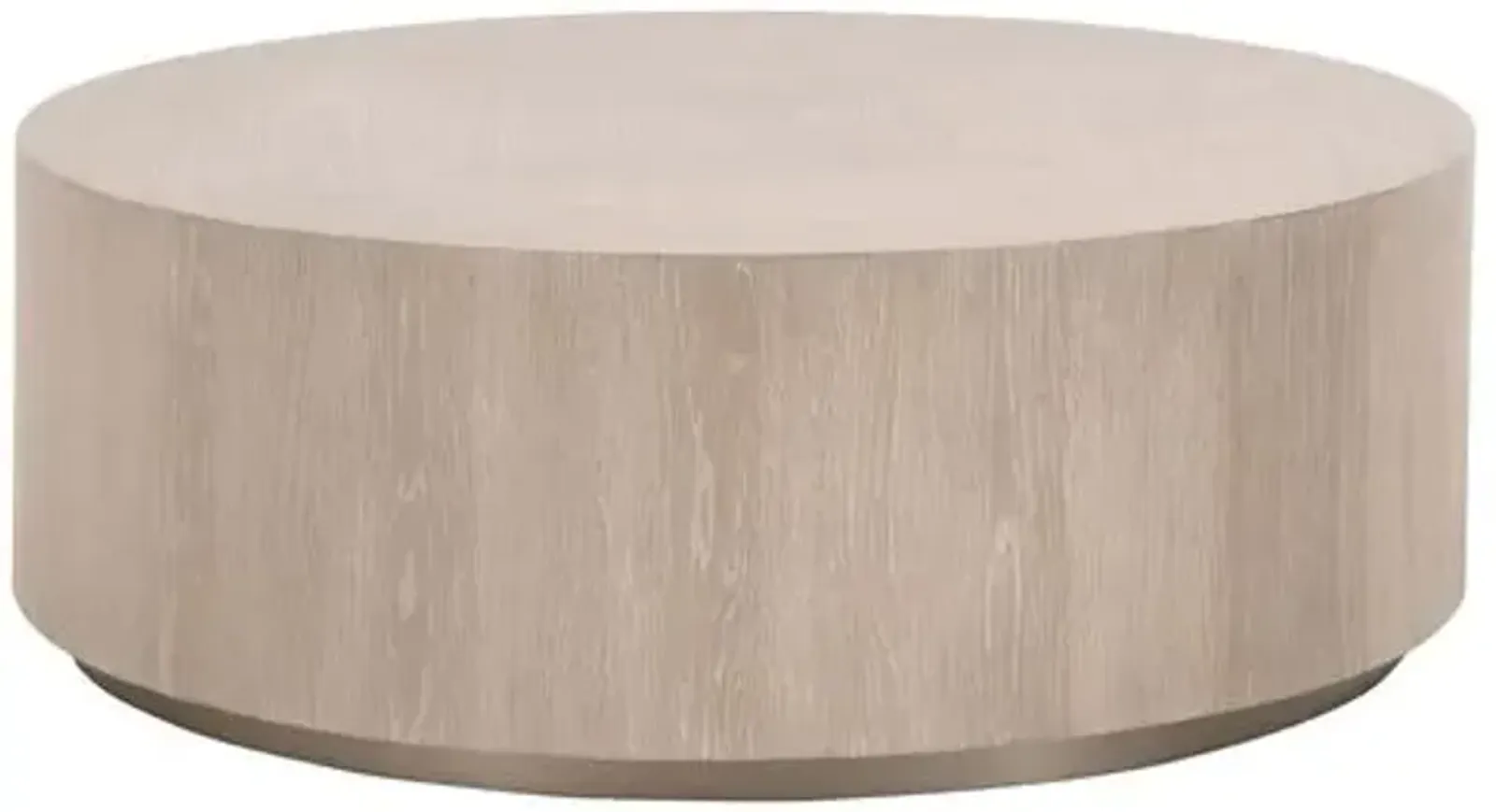 Eliza Oak Large Coffee Table - Natural Gray/Silver