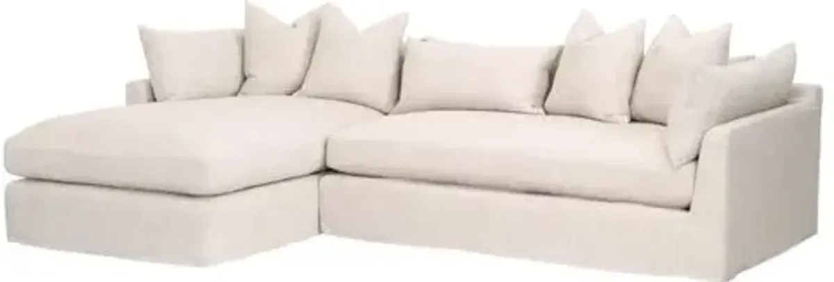 Julianna LF Slipcover Sofa - Bisque Linen