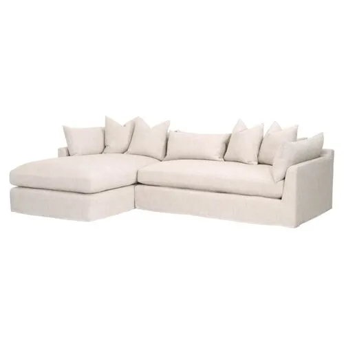 Julianna LF Slipcover Sofa - Bisque Linen