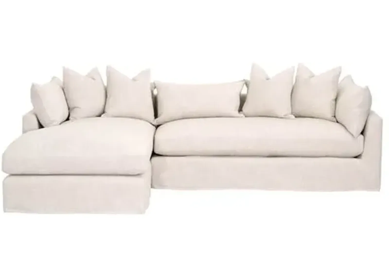 Julianna LF Slipcover Sofa - Bisque Linen