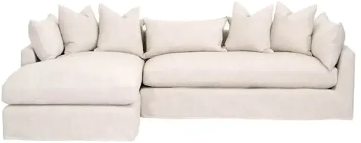 Julianna LF Slipcover Sofa - Bisque Linen