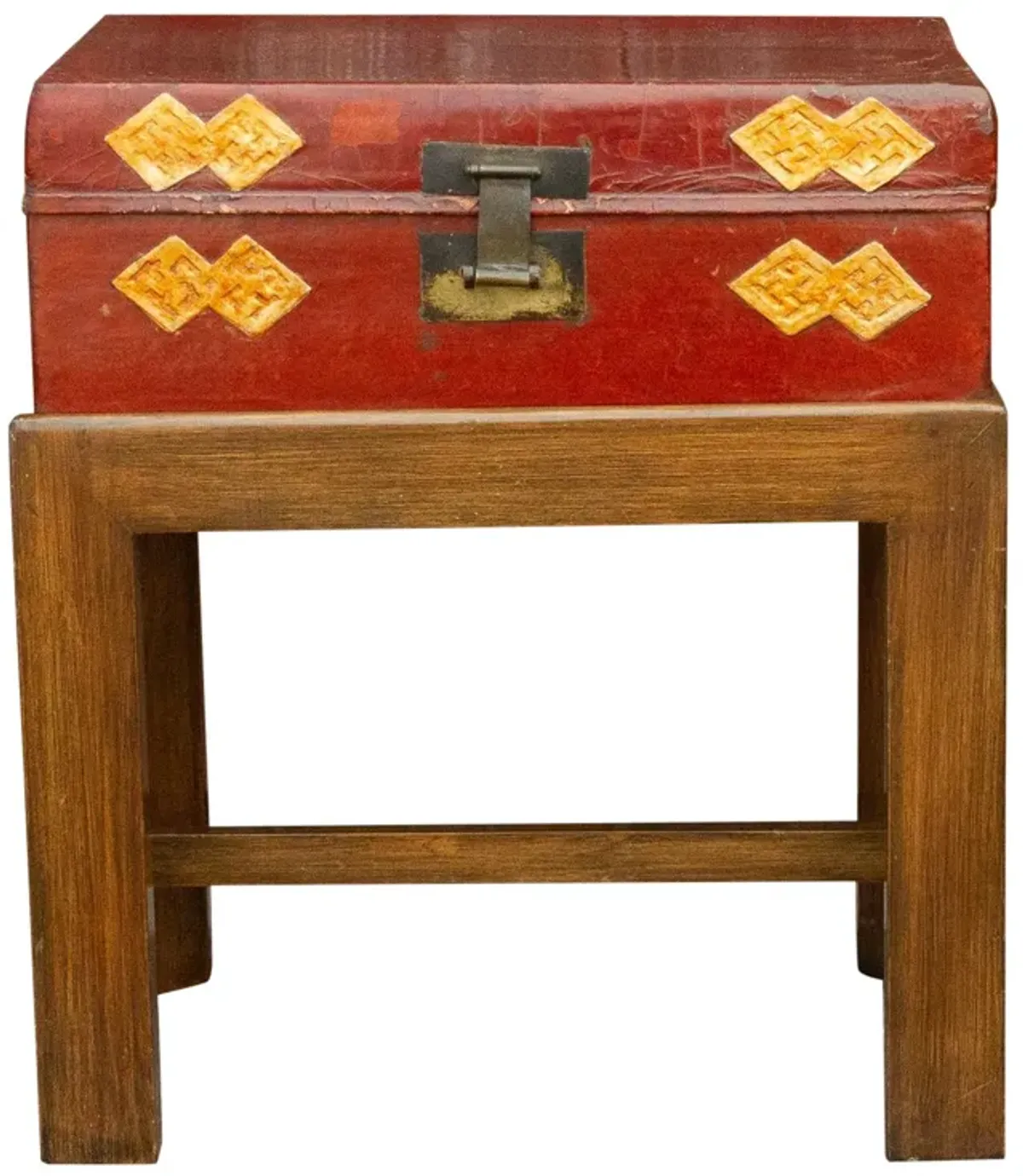 Chinese Antique Lacquer Document Box - de-cor - Red
