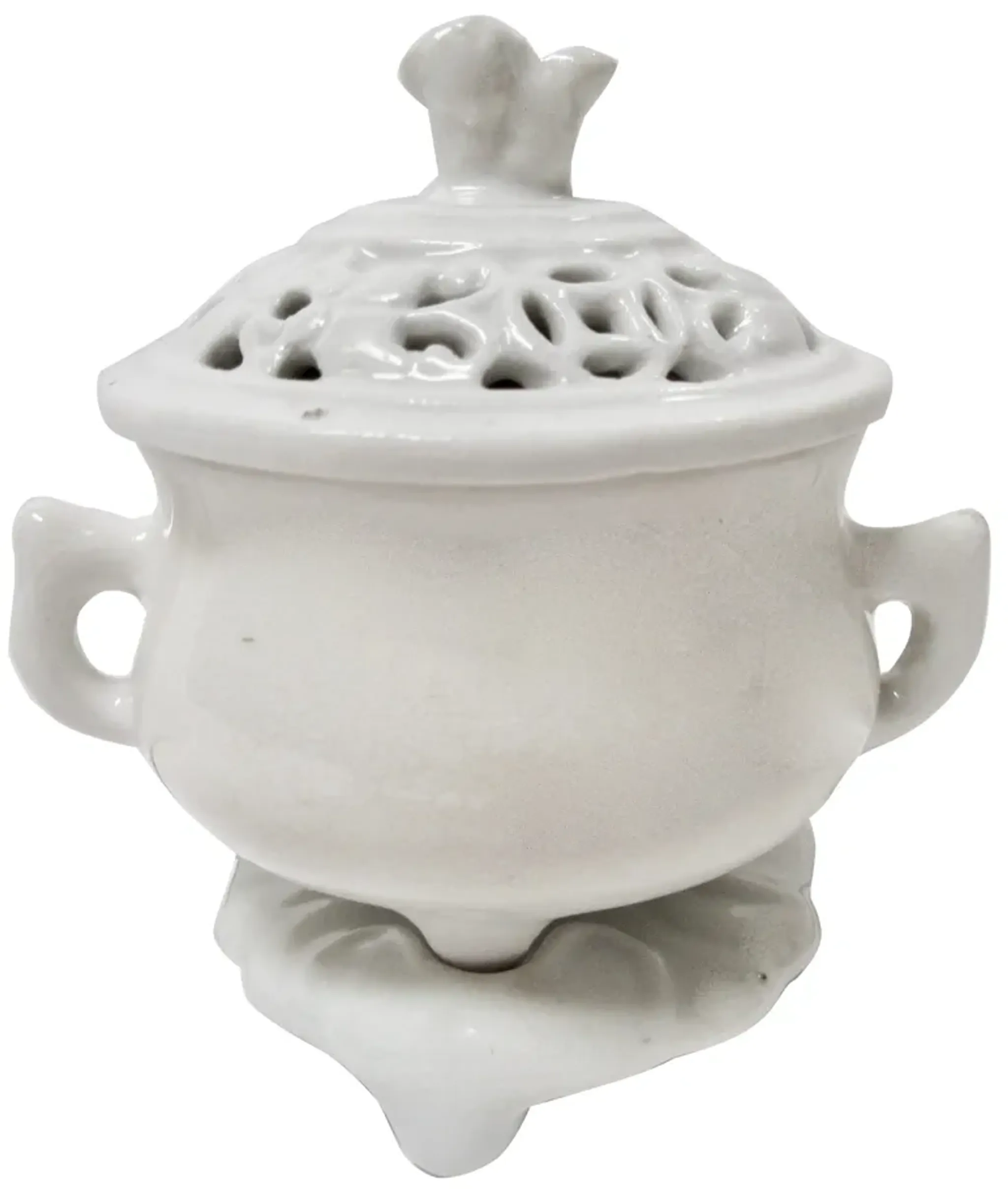 Early 1800s Blanc de Chine Incensor | Furniture.com