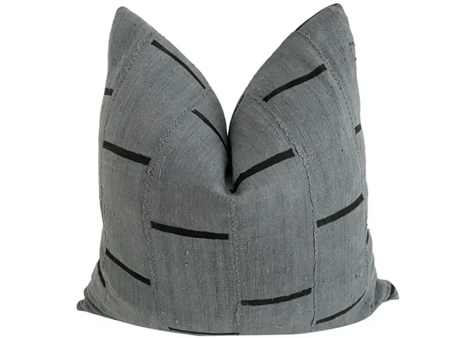 Gray Mali Mud Cloth Pillow - Ballyhoo