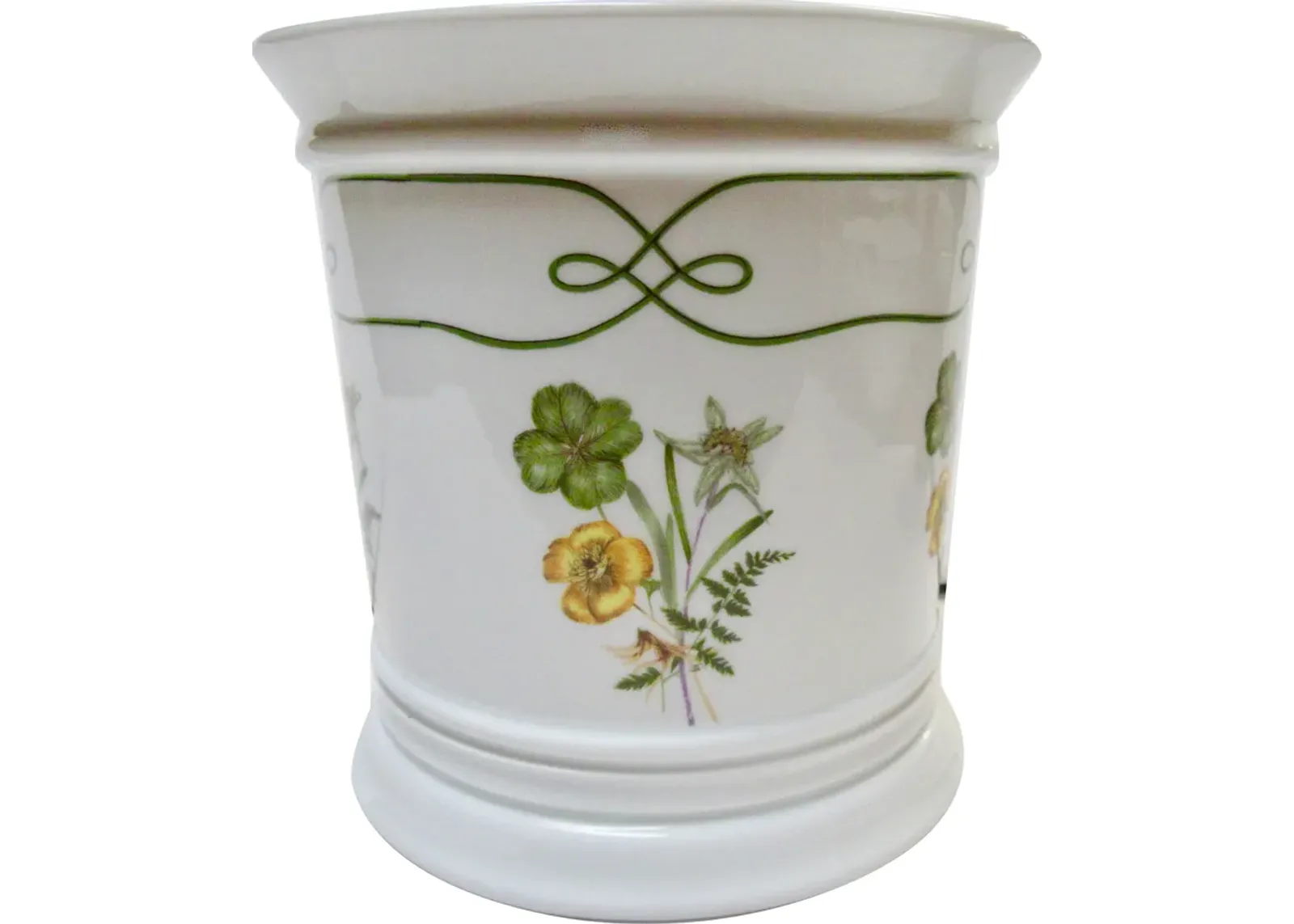 Raynaud Limoges Porcelain Cachepot - The Emporium Ltd. - Green