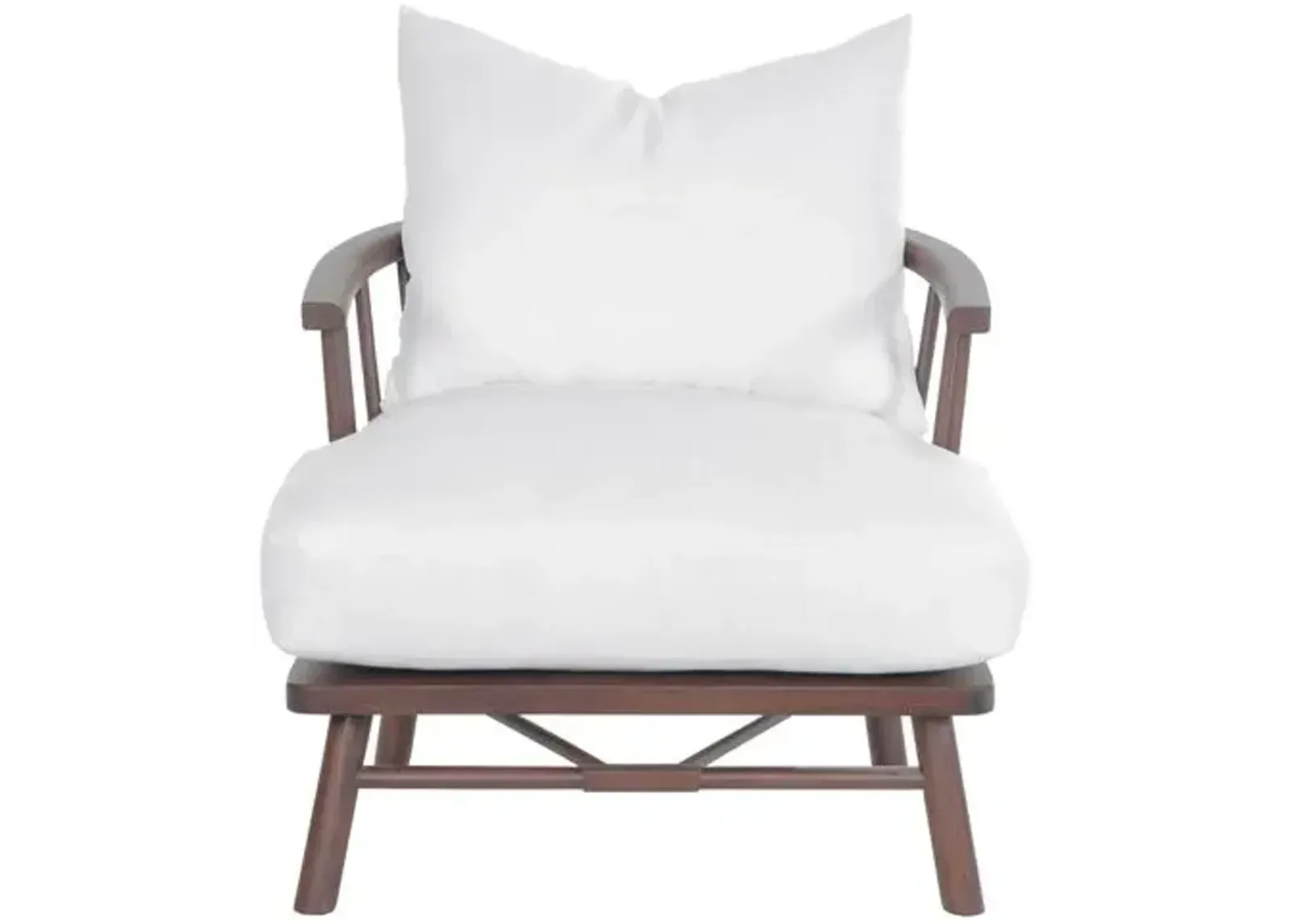 Bauer Chair - Chocolate/Ivory Linen - Community - Handcrafted