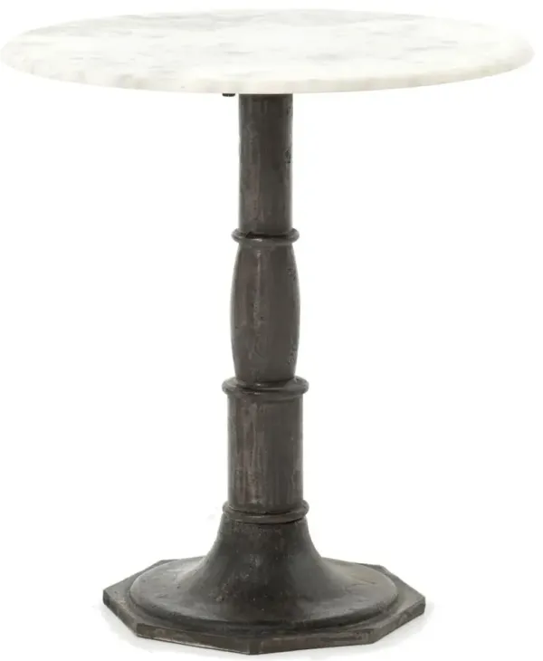 Ira Marble End Table, Carbon Wash