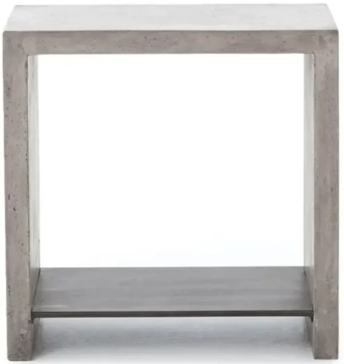 Ryder Concrete End Table - Dark Grey - Gray