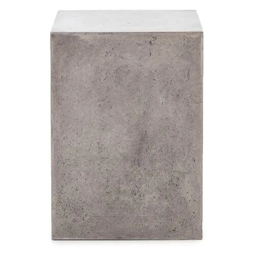 Ryder Concrete End Table - Dark Grey - Gray