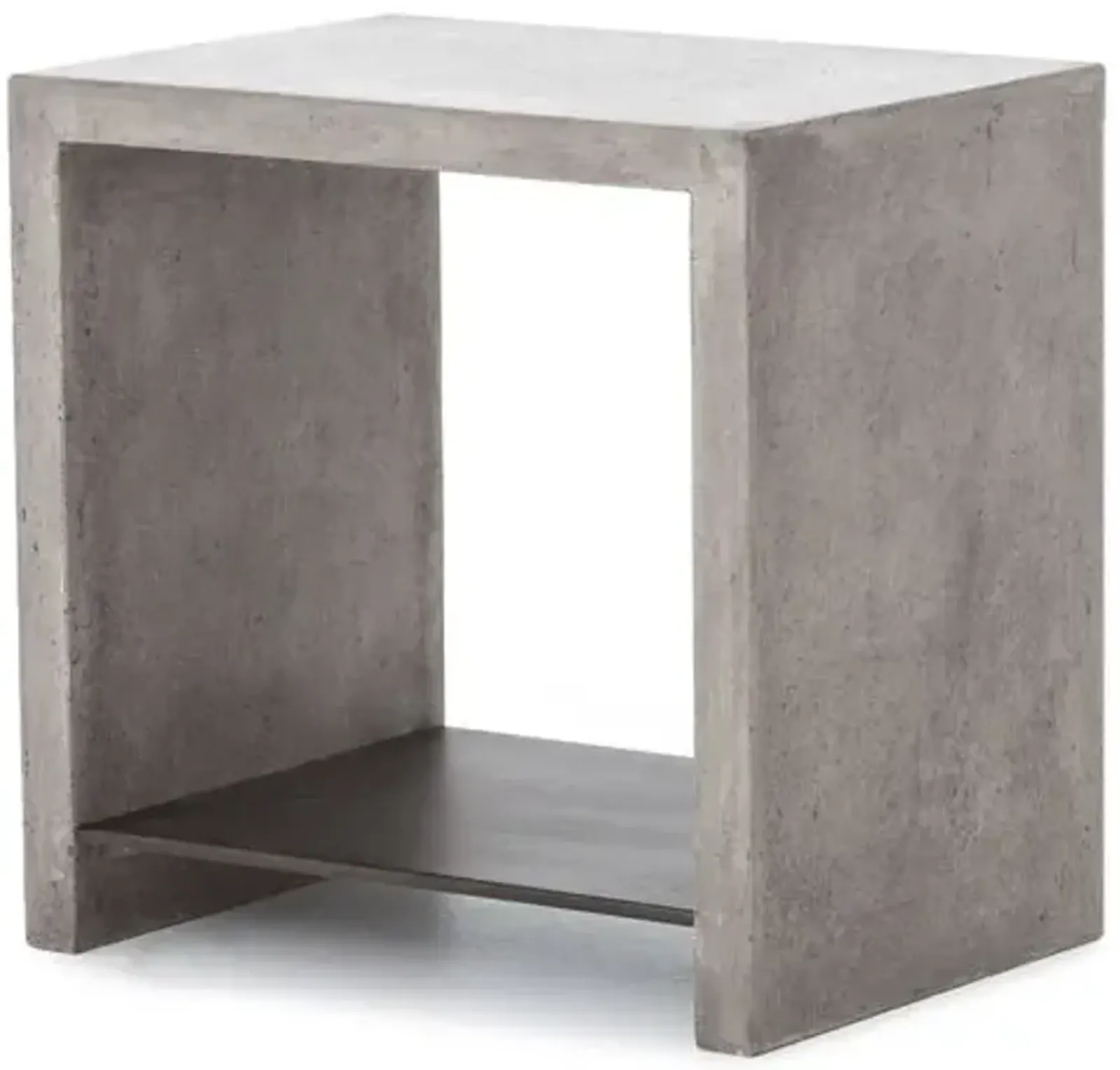 Ryder Concrete End Table - Dark Grey - Gray