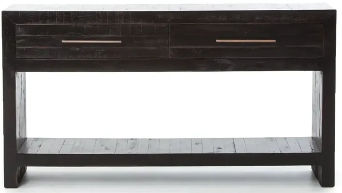 Myles Console Table, Burnished Black