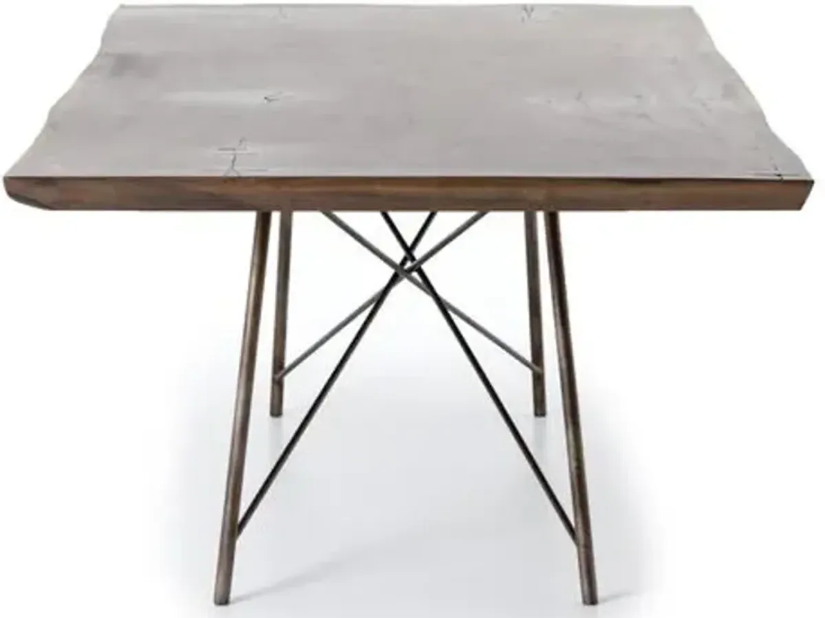 Derek Dining Table - Bronzed Iron