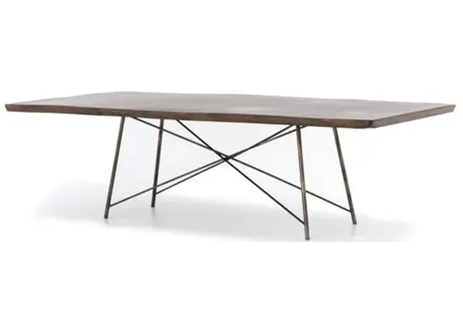 Derek Dining Table - Bronzed Iron