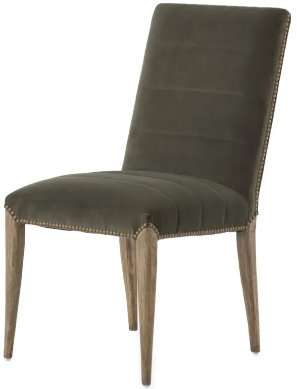 Gavin Dining Chair, Velvet Loden