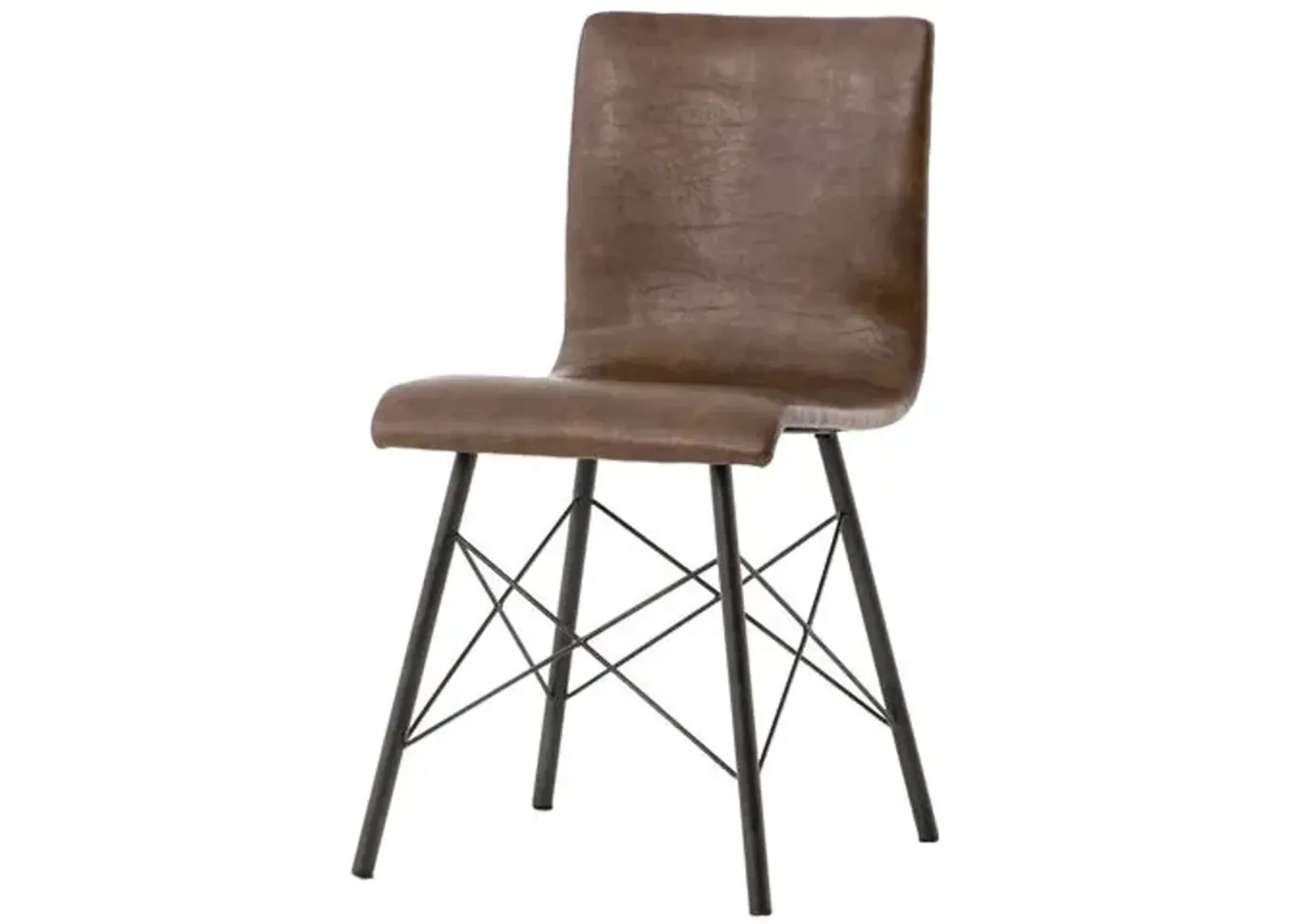 Micah Side Chair - Distressed Brown