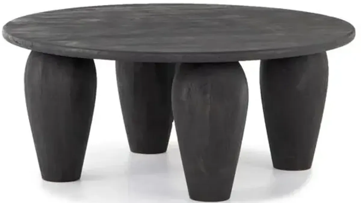 Alexis Coffee Table - Handcrafted - Black