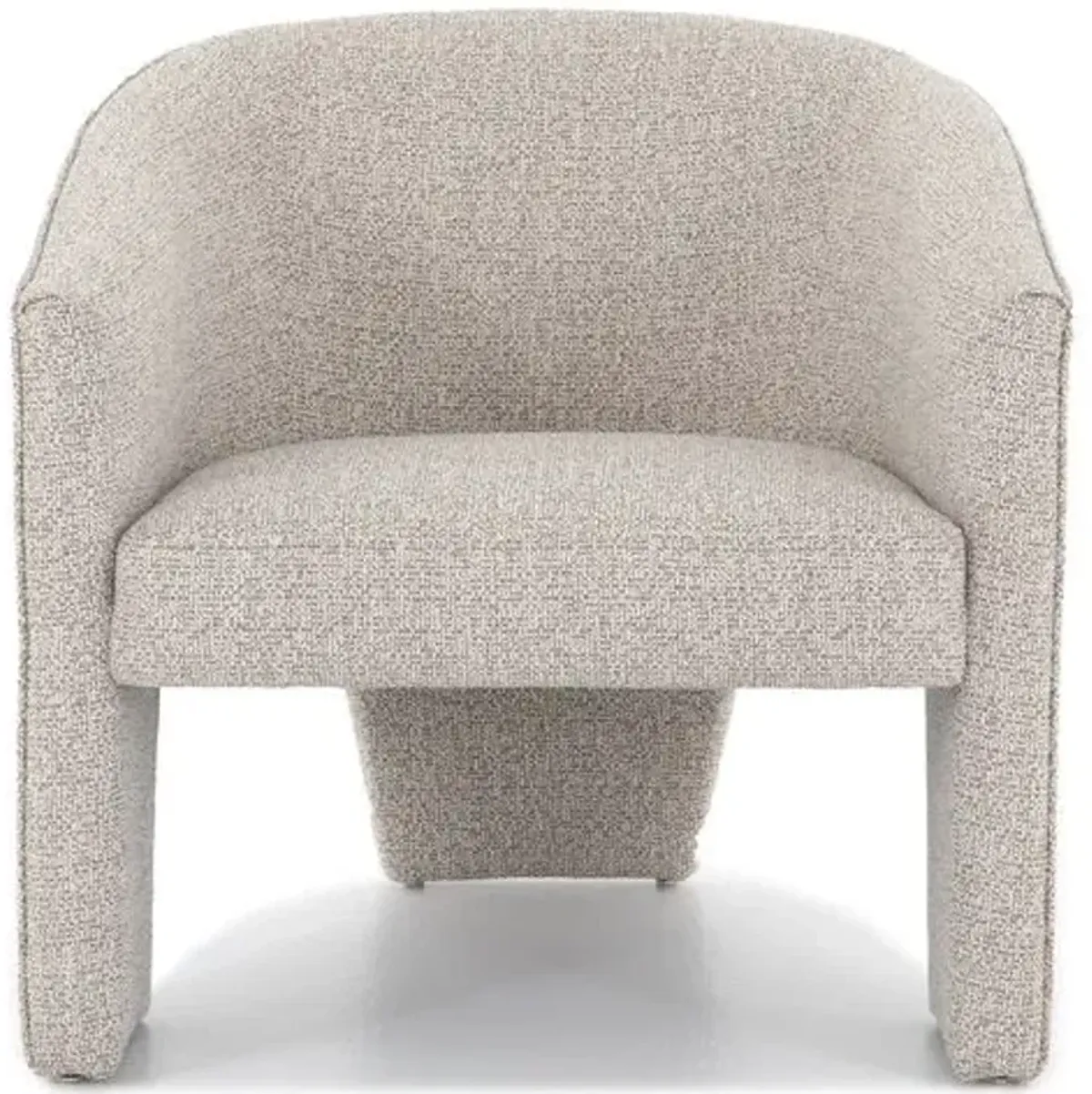 Sullivan Bouclé Accent Chair - Storm Grey - Gray, Comfortable, Durable