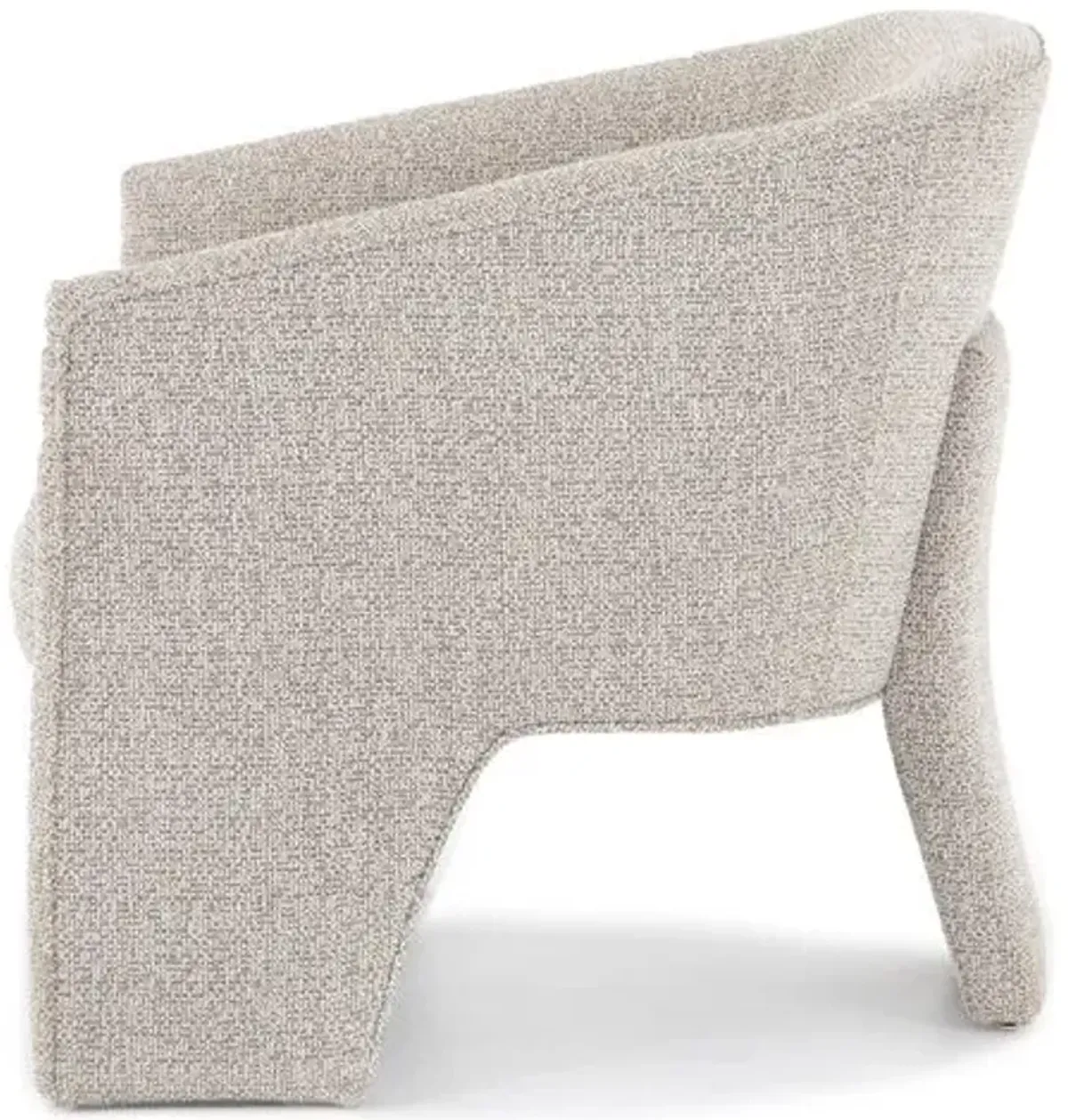 Sullivan Bouclé Accent Chair - Storm Grey - Gray, Comfortable, Durable