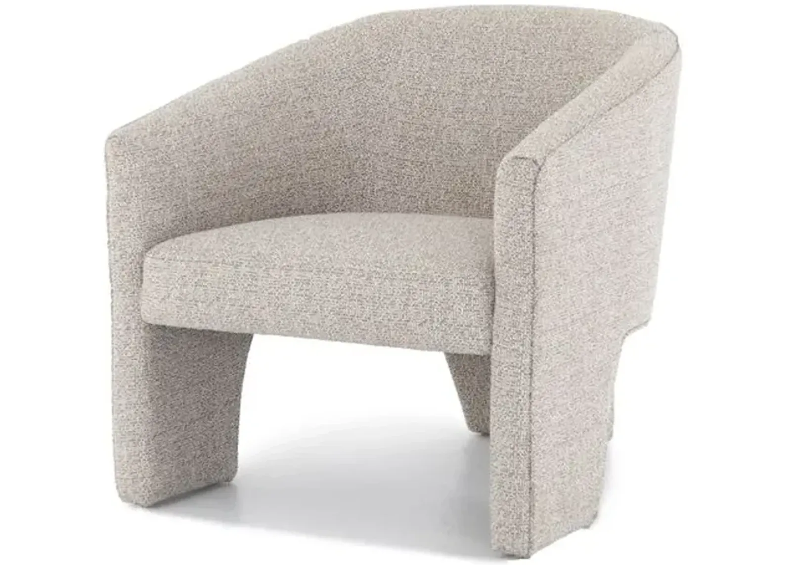 Sullivan Bouclé Accent Chair - Storm Grey - Gray, Comfortable, Durable