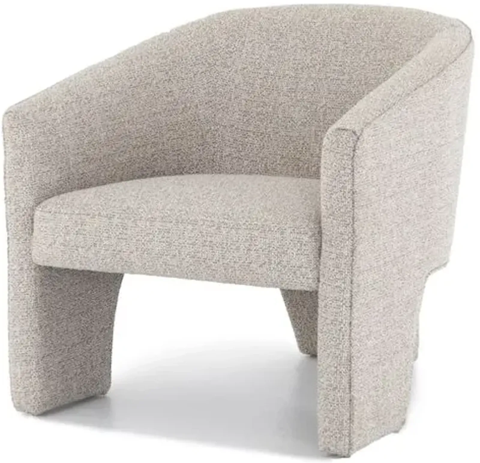 Sullivan Bouclé Accent Chair - Storm Grey - Gray, Comfortable, Durable