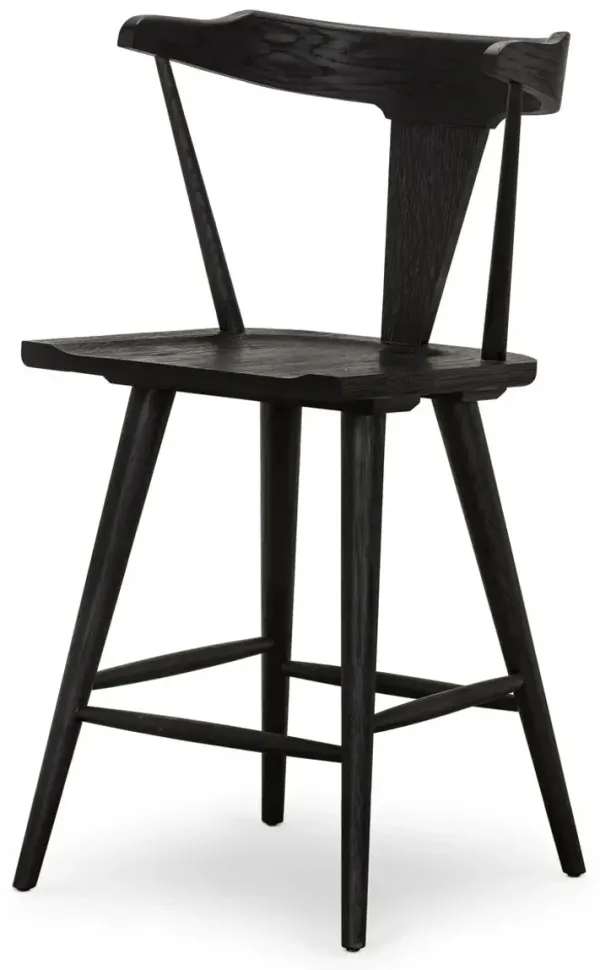 Kaysen Counter Stool - Black Oak