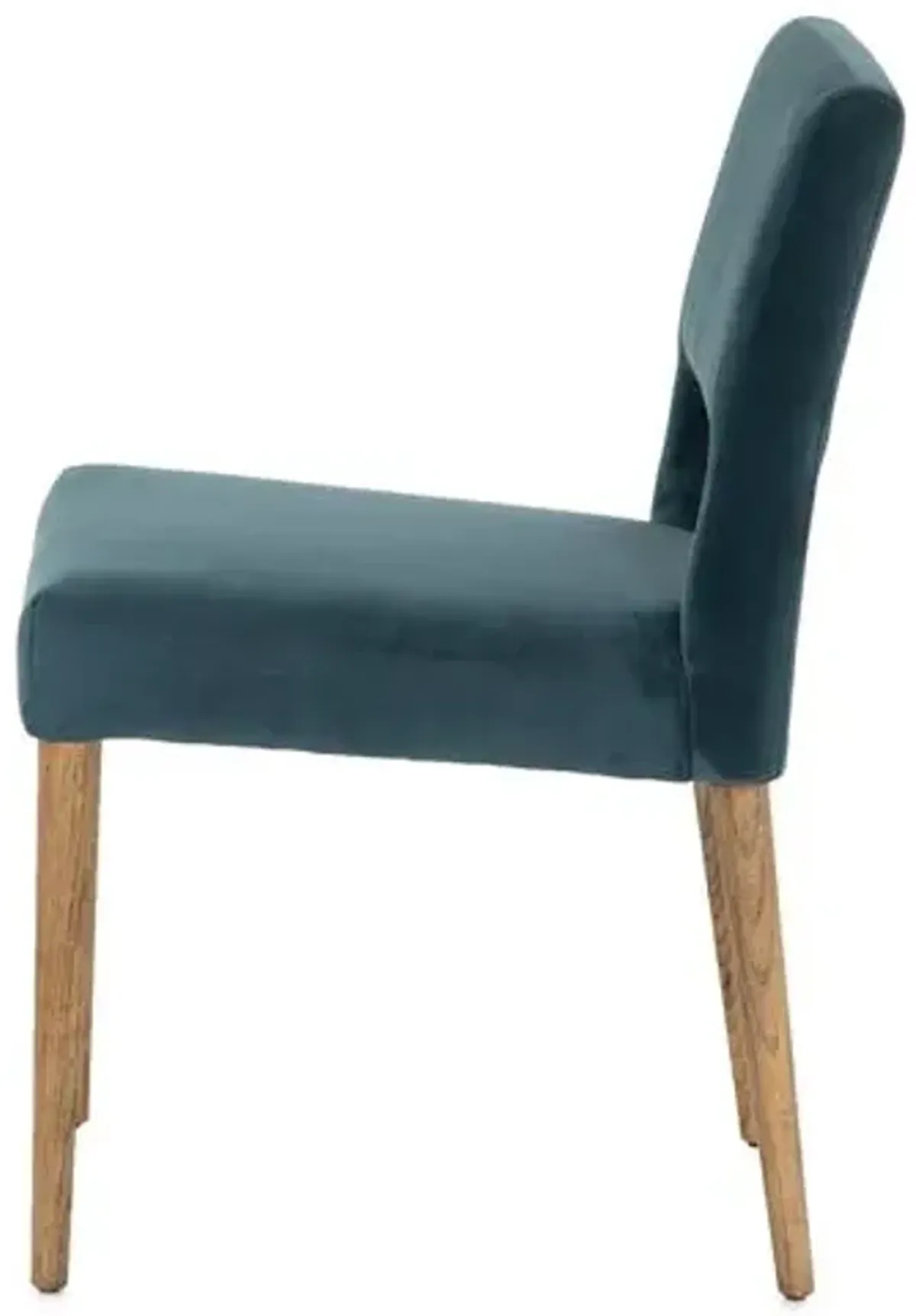 Gunnar Dining Chair - Teal Velvet - Green