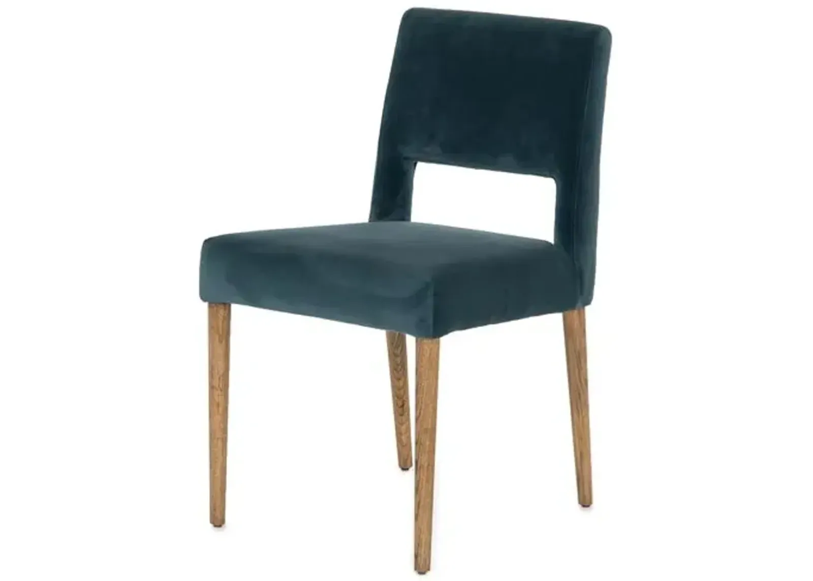 Gunnar Dining Chair - Teal Velvet - Green