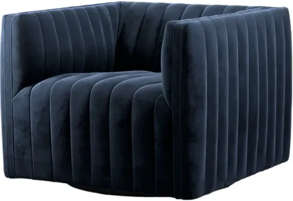 Vivian Swivel Chair, Sapphire Navy