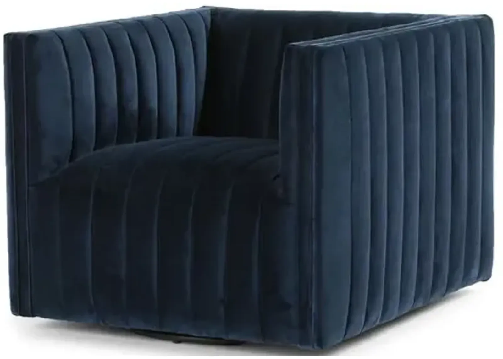 Deacon Swivel Chair - Sapphire Navy