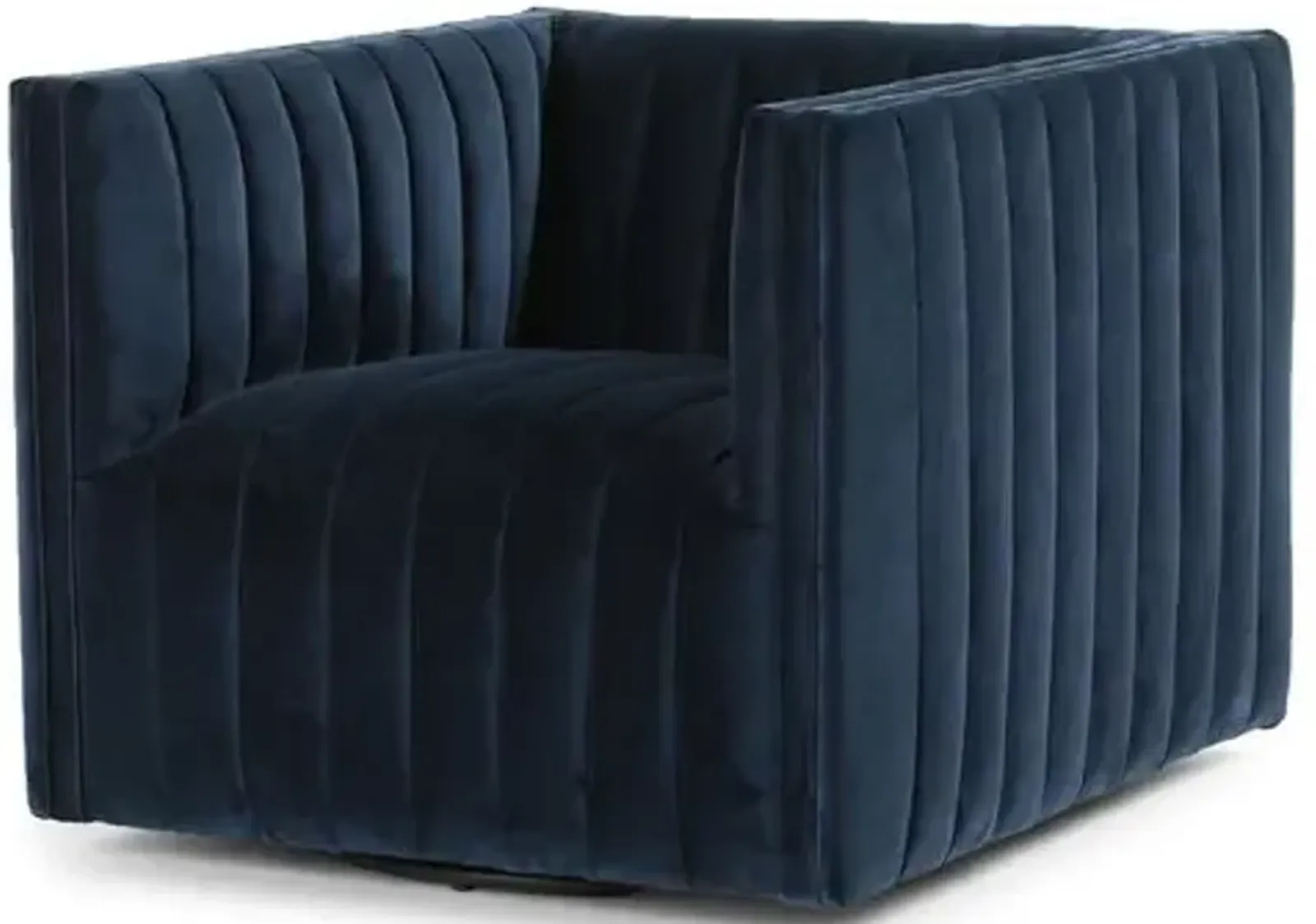 Deacon Swivel Chair - Sapphire Navy