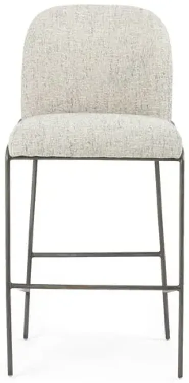 Nikoli Bar Stool - Lyon Pewter - Gray