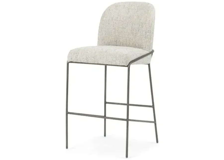 Nikoli Bar Stool - Lyon Pewter - Gray