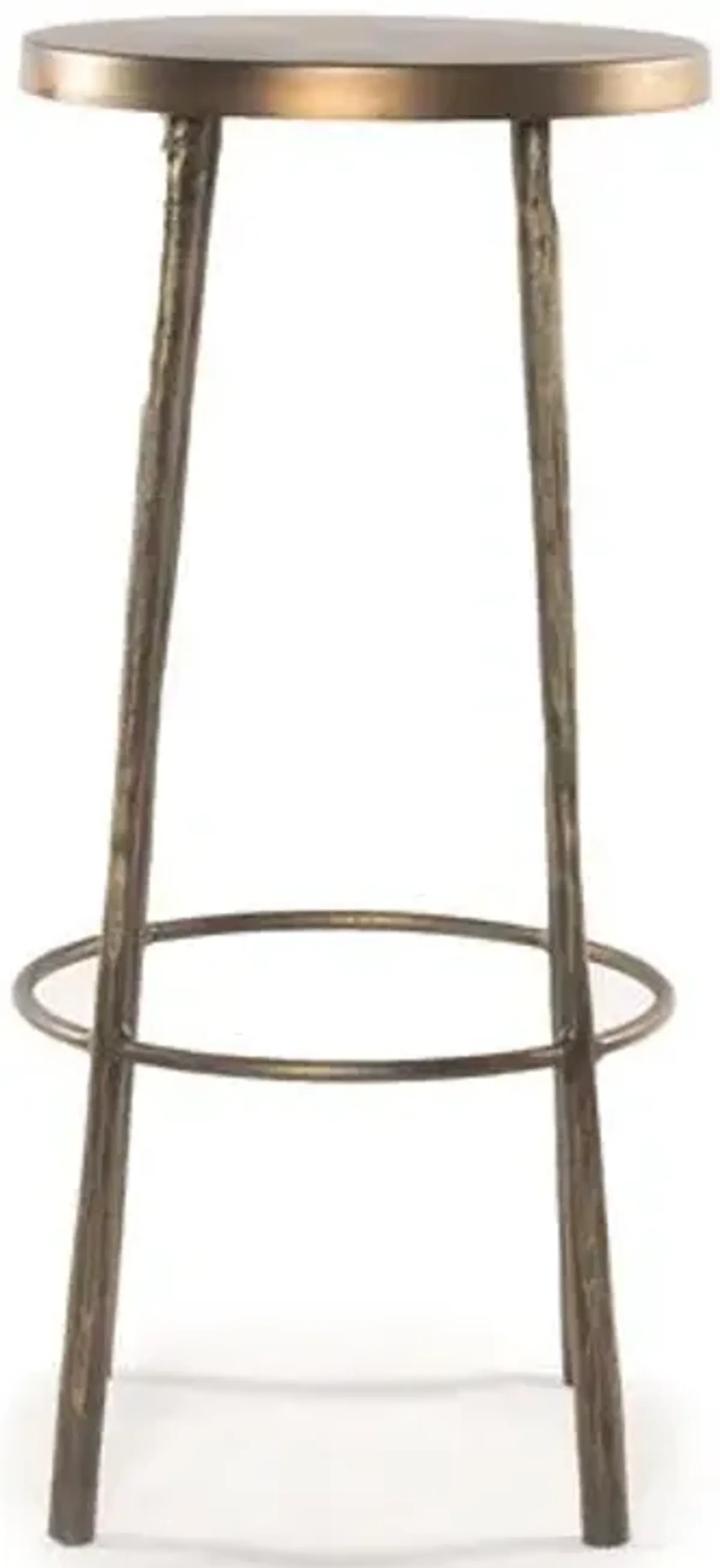 Alessia Bar Stool - Antique Brass - Brown