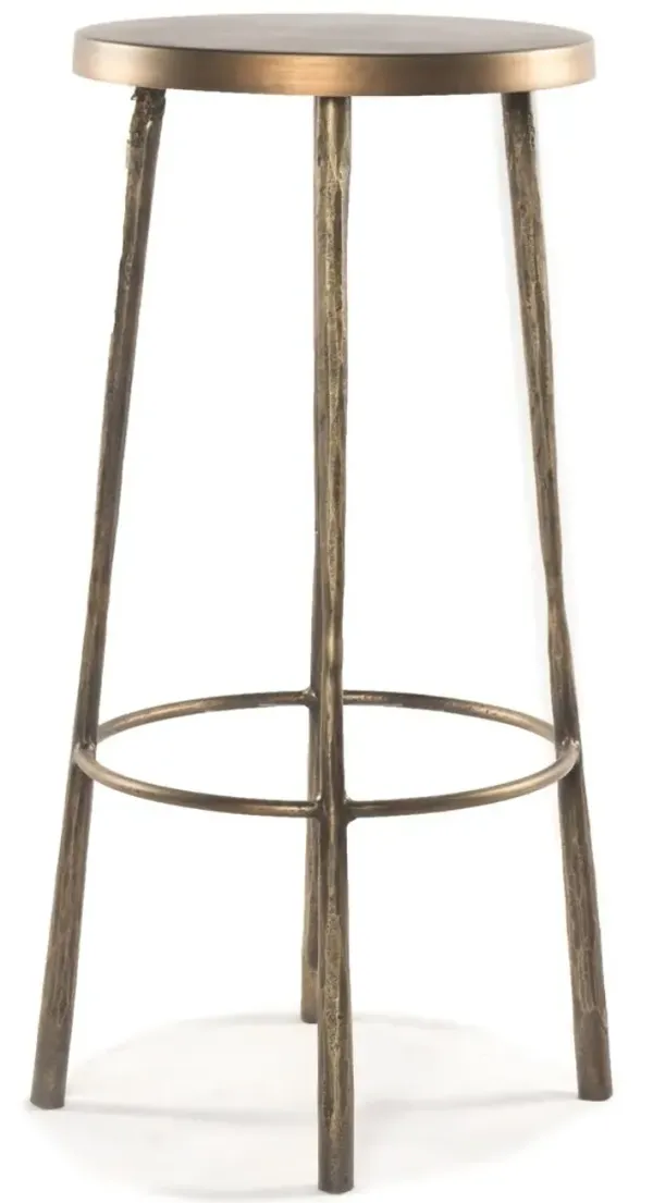 Alessia Bar Stool, Antique Brass