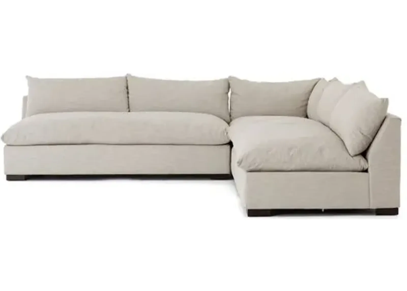 Spencer 3-Pc Sectional - Oatmeal Crypton - Beige