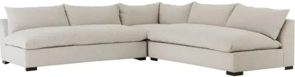 Romeo 3-Pc Sectional, Oatmeal Crypton