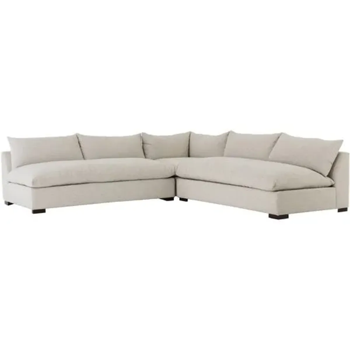 Spencer 3-Pc Sectional - Oatmeal Crypton - Beige