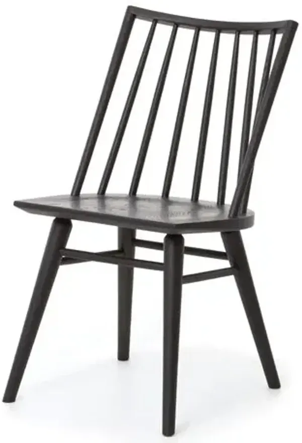 Brody Windsor Chair - Black Oak