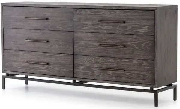 Elian 6-Drawer Dresser, Autumn Grey Oak