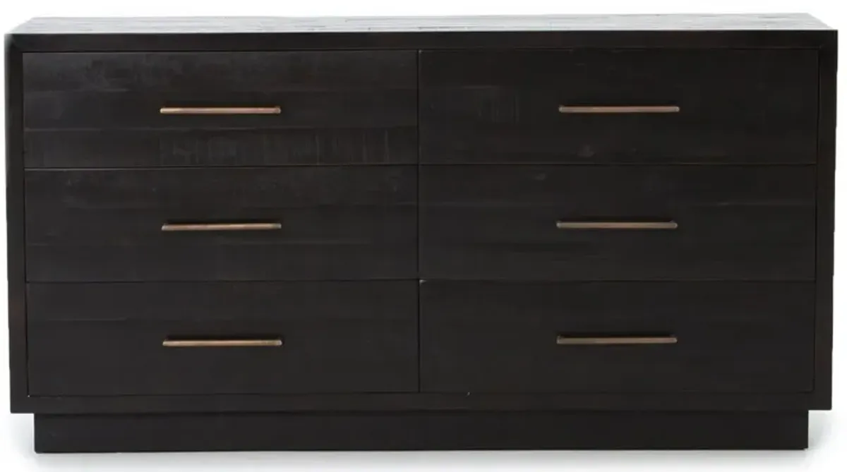 Myles 6-Drawer Dresser, Burnished Black