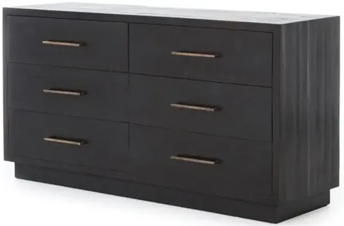 Myles 6-Drawer Dresser - Burnished Black