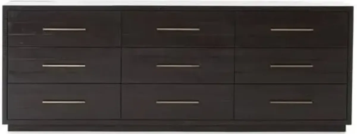 Myles 9-Drawer Dresser - Burnished Black