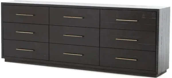 Myles 9-Drawer Dresser - Burnished Black