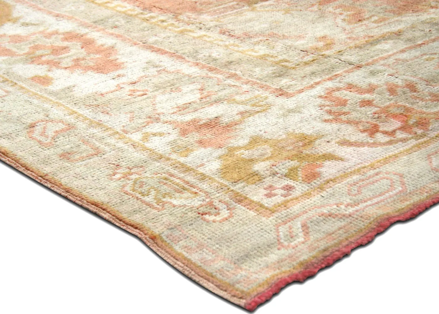 1920s Turkish Oushak Carpet - 9'2" x12'6" - Nalbandian - Orange