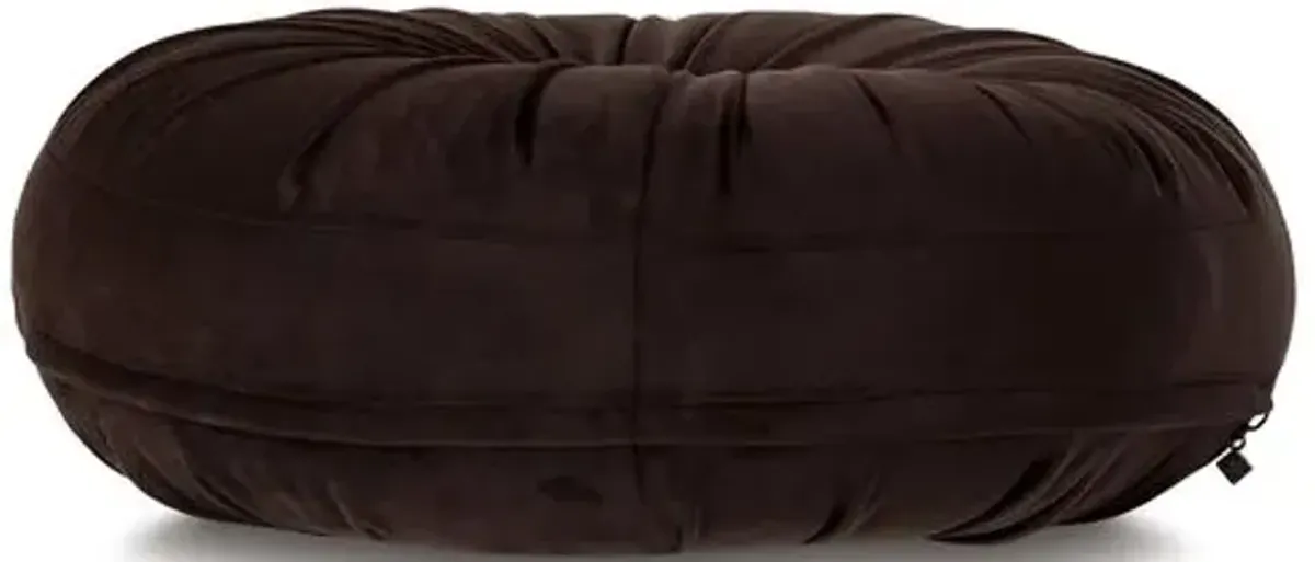 Libby Tambourine Pillow - Brown Velvet